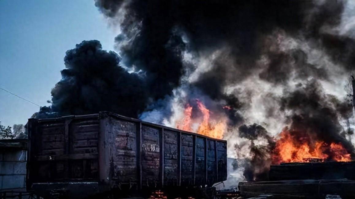 罗马尼亚VS乌克兰_罗马尼亚军列刚到乌克兰罗马尼亚VS乌克兰,发生爆炸军火被毁,现场还有西方军人