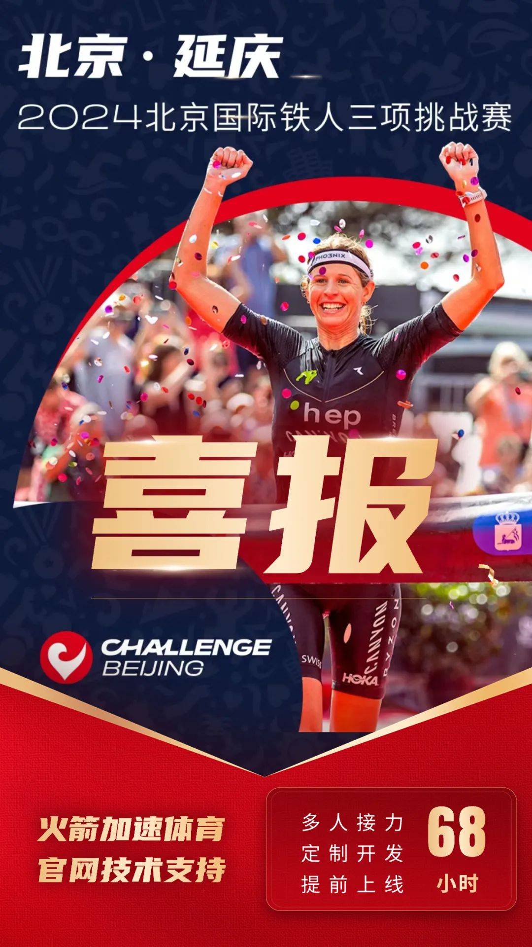 皇冠体育官网_喜报皇冠体育官网!火箭加速体育北京国际铁人三项挑战赛官网提供技术服务