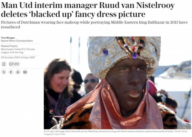 皇冠信用网出租_避嫌皇冠信用网出租!范尼成为曼联临时主帅后立即删掉11年前涂黑脸的照片