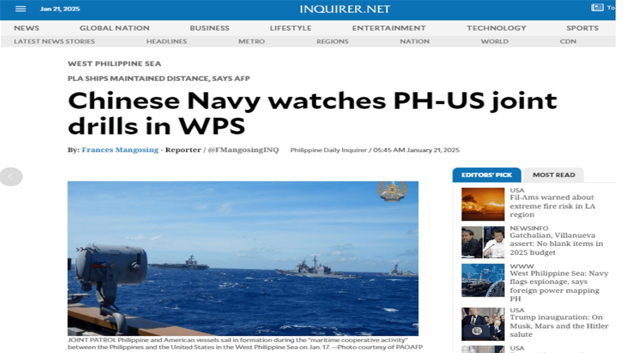 美国-几内亚_055面前谁敢妄动?强势围观美菲演习美国-几内亚,头顶就是挂弹的轰6K