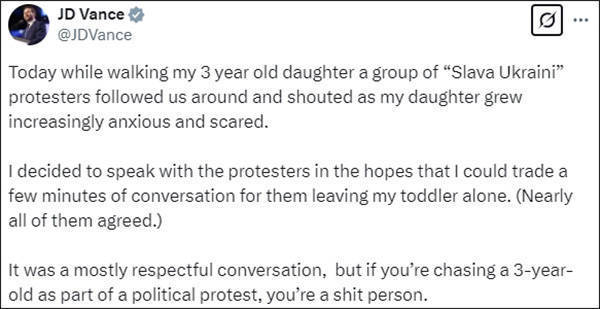 皇冠信用网哪里申请
_万斯:亲乌克兰抗议者当街骚扰皇冠信用网哪里申请
,吓到3岁女儿