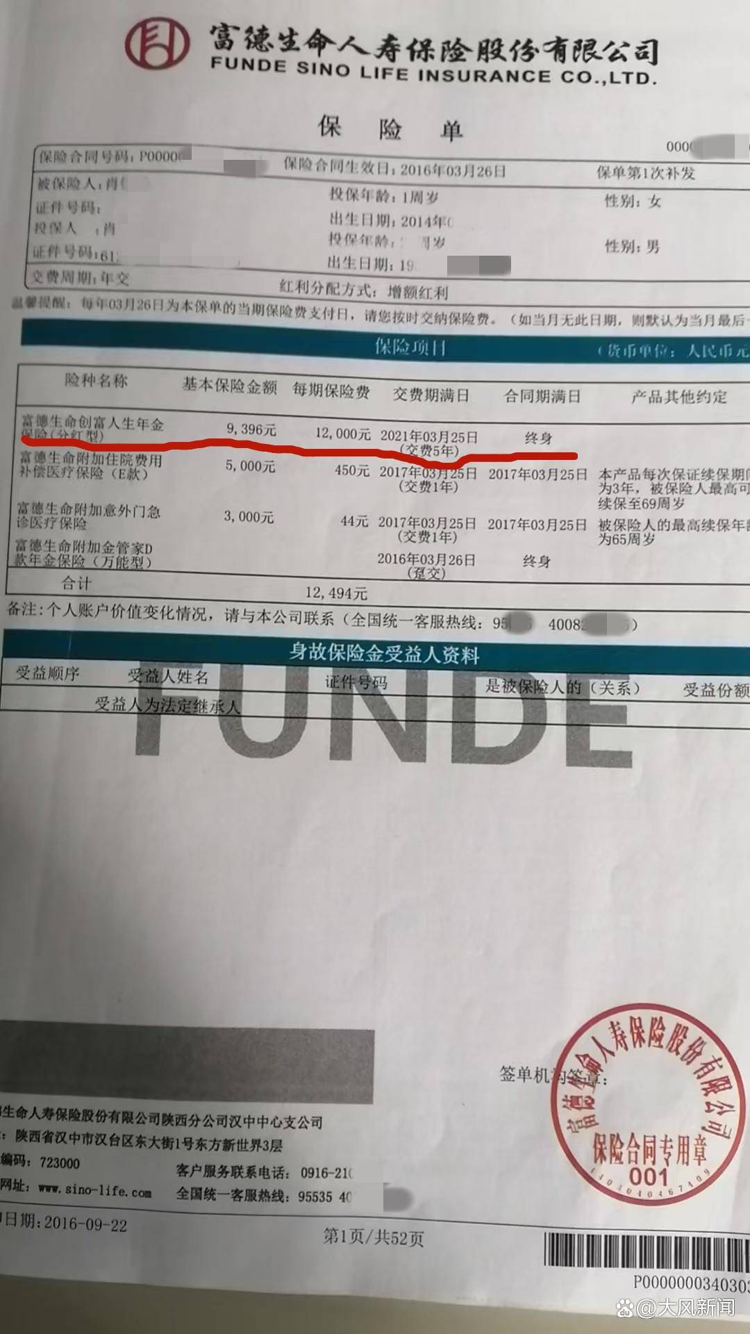 皇冠信用网
_老人架不住保险员“执着”皇冠信用网
,花6万给孙女买“上大学返钱保险”,发现到孩子80岁才能返完本金