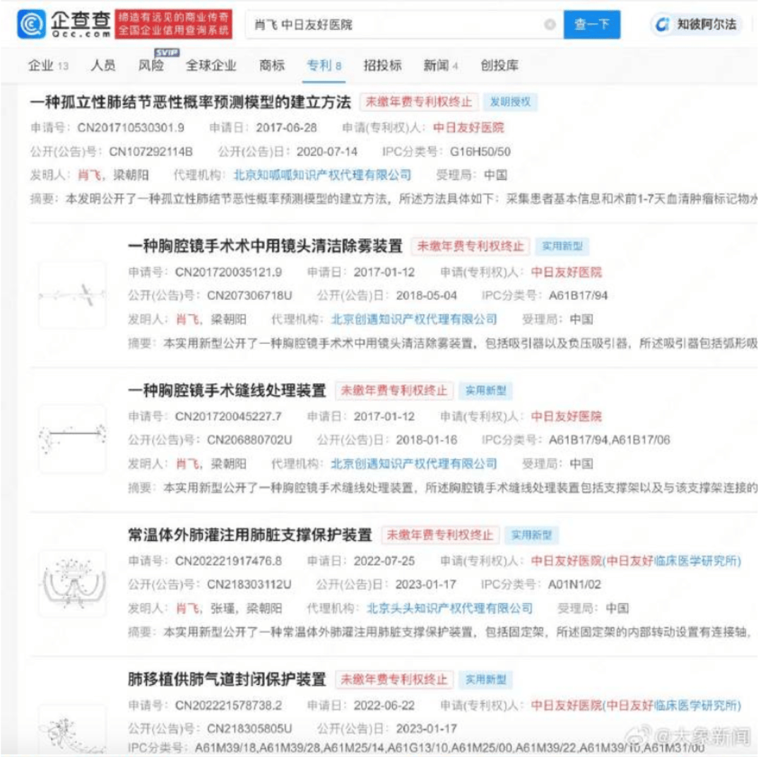 皇冠信用盘怎么租
_中日友好医院被举报出轨医生多个专利未缴年费 专利权终止