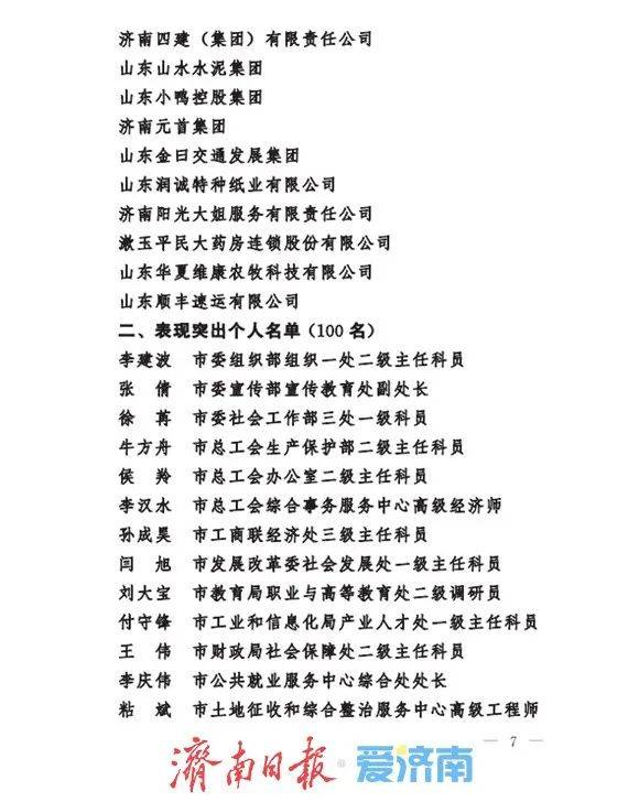 皇冠信用网平台_中共济南市委、济南市人民政府通报表扬