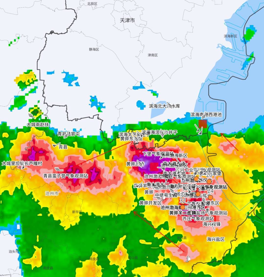 皇家马德里vs希拉尔_天津:雨下了皇家马德里vs希拉尔!树倒了!10级大风!黄色预警!