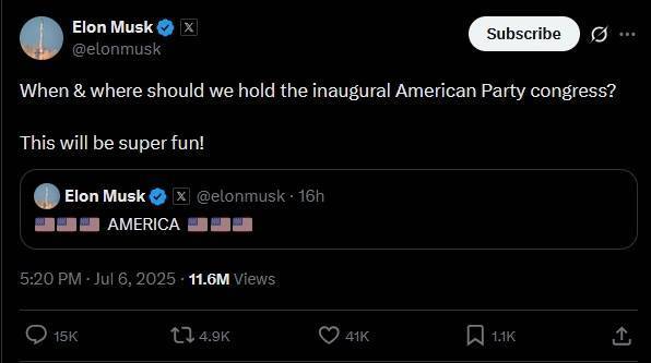 正网皇冠信用网_投资公司CEO不满马斯克建新党正网皇冠信用网，推迟特斯拉ETF上市