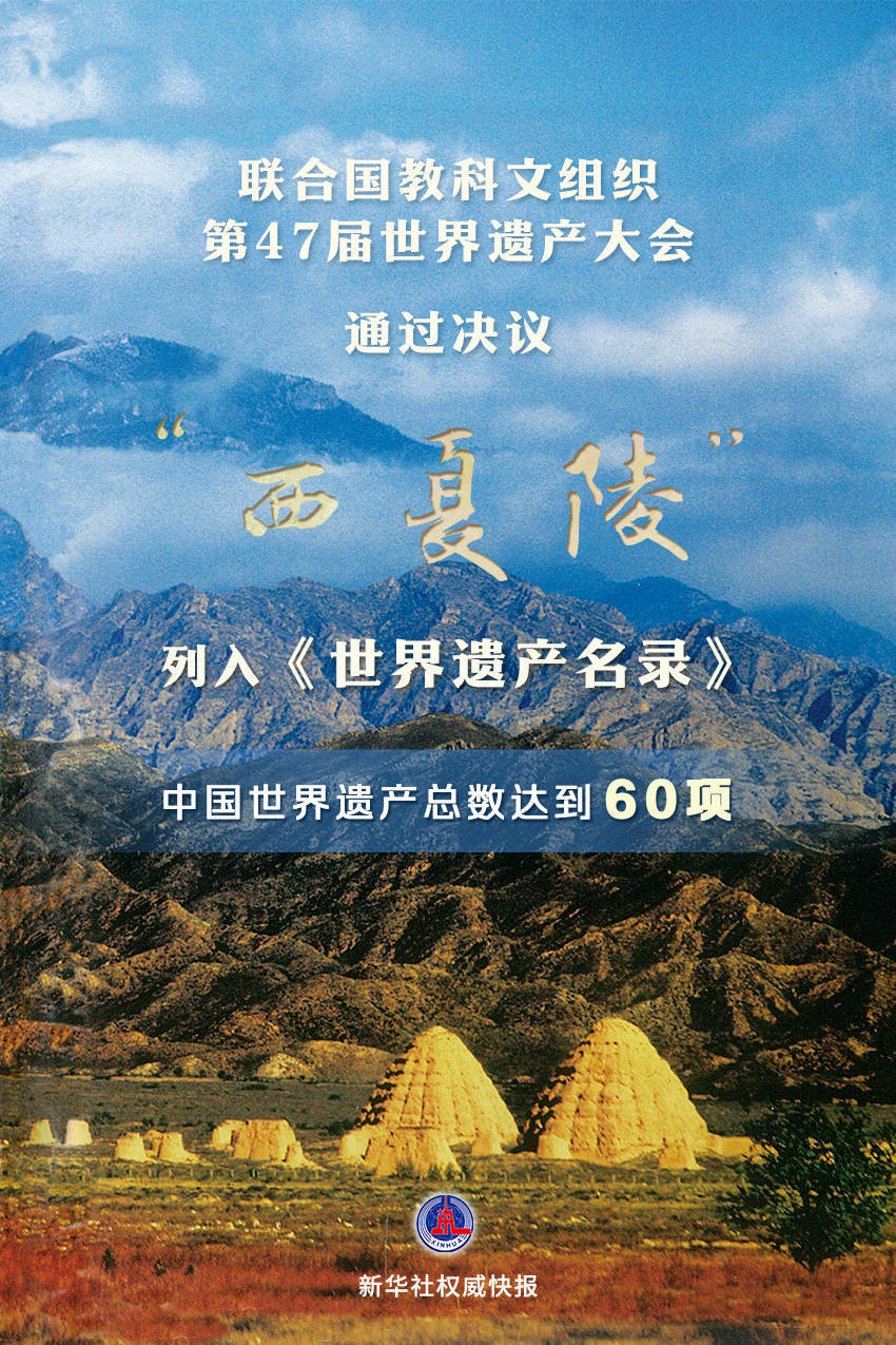 皇冠官网
_新华鲜报｜第60项皇冠官网
！“西夏陵”列入《世界遗产名录》