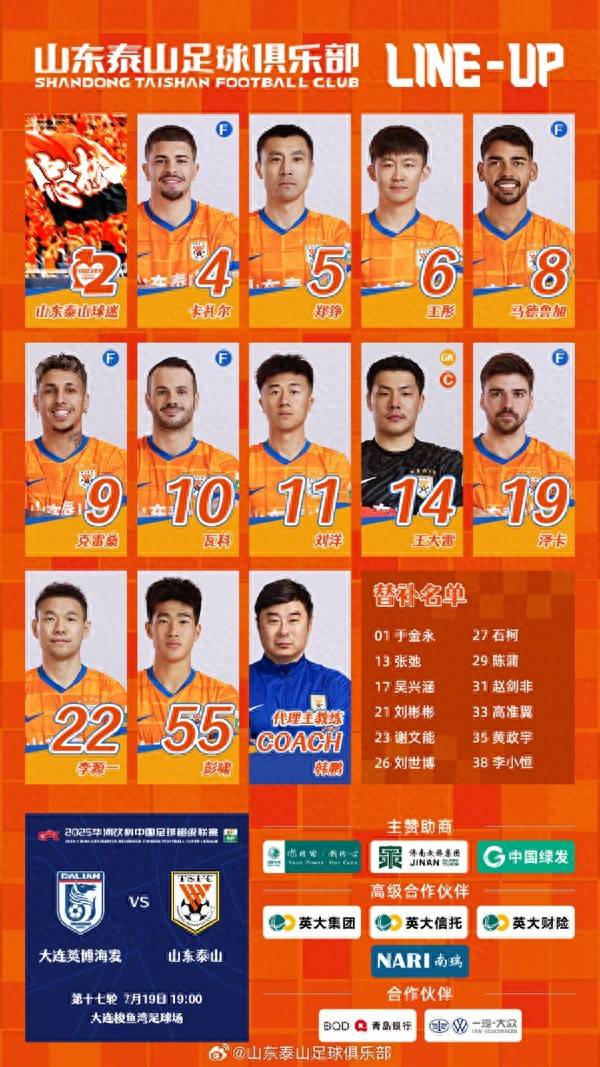 皇冠信用網账号申请
_韩鹏出师不利泰山0比2不敌大连皇冠信用網账号申请
，彭啸首秀王大雷里程“悲”