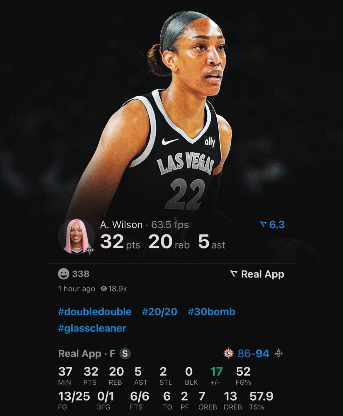 皇冠信用网怎么申请
_恐怖如斯!阿贾-威尔逊爆砍32+20+5 WNBA历史首人